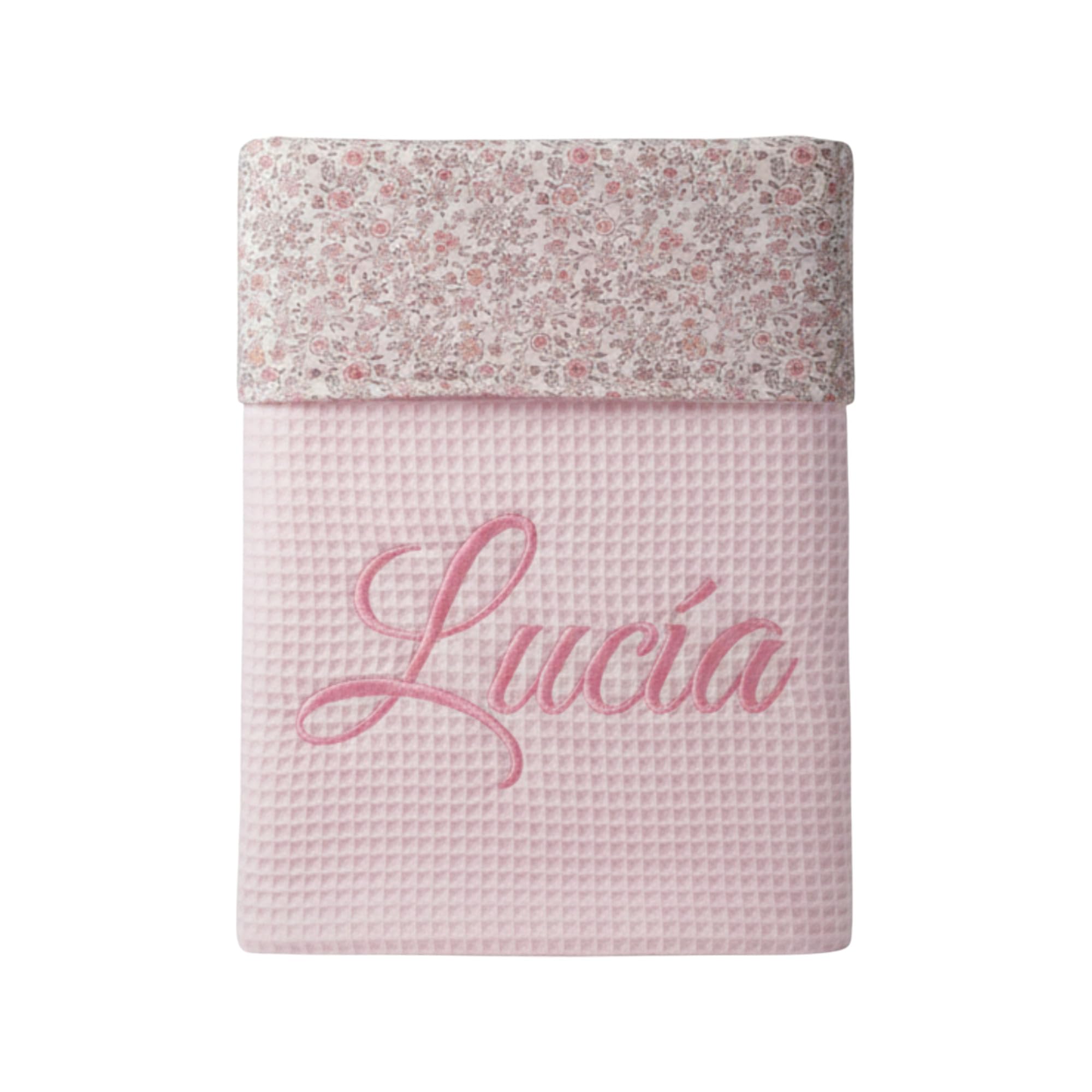 variouss Blanket for Newborn Babies Personalised with Your Name Embroidery, Pram or Carrycot (023 Pink)