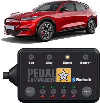 PEDAL COMMANDER for Ford Mustang Mach-E 2021-2026 Throttle Response Controller - Anti-Theft, 4 Driving Modes, App Control, Throttle Controller Performance Upgrade, Mustang Mach-E Accessories