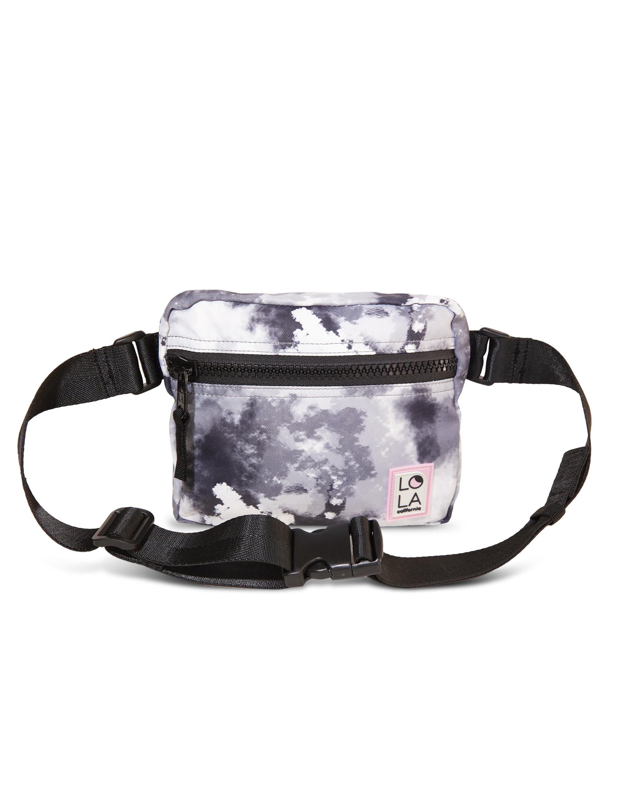 Lola California Sleek Hippie Waist Crossbody Fanny Pack Nylon Bag