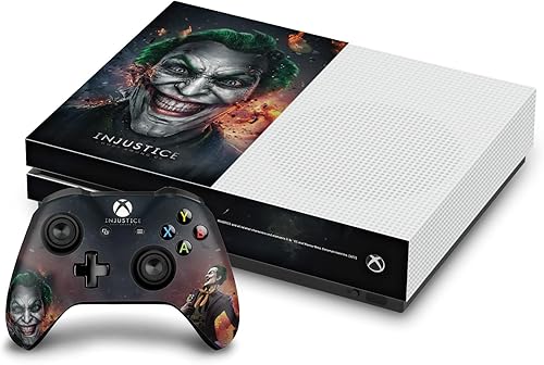 Head Case Designs Officially Licensed Injustice Gods Among Us Joker Key Art Vinyl Sticker Gaming Skin Decal Cover Compatible with Xbox One S Console