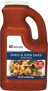 Minor's Sweet and Sour Sauce and Marinade, Authentic Bold Asian Flavor with Pineapple, 4.5 lbs (Packaging May Vary)