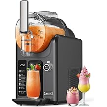 WETIE Slushie Machine, 82oz Slushy Maker with Adjustable Temperature, LED Display, Auto-Clean, 5-in-1 Frozen Drink Maker for Ice Cream, Frapp&eacute;s, Milkshake, Frozen Margaritas, 24H Running for Home
