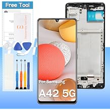 OLED for Samsung Galaxy A42 5G Screen Replacement SM-A426U, SM-A426V, SM-A426B 6.6" LCD Display Touch Digitizer Assembly with FrameSupport Fingerprint Function