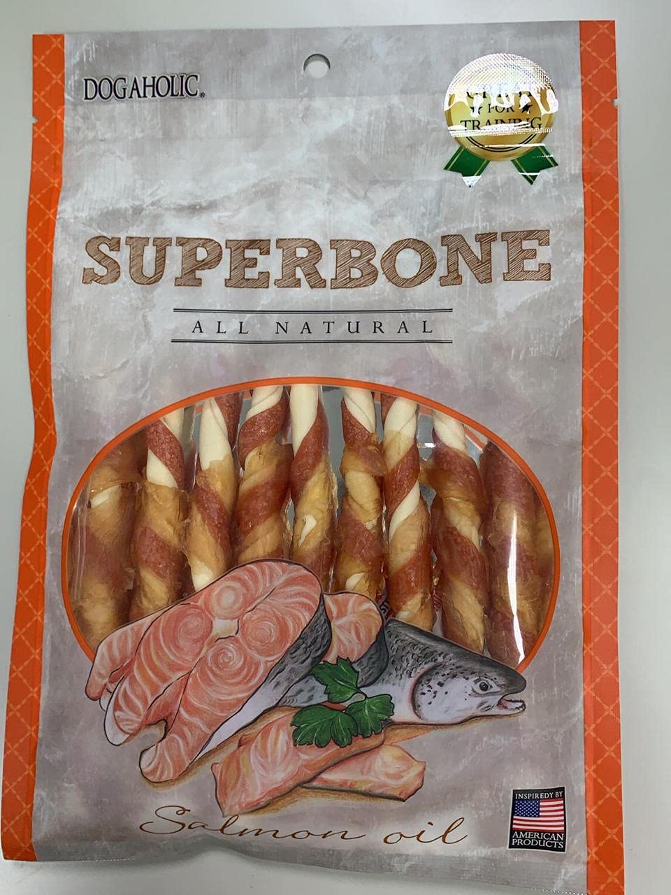 Superbone Stick Treats for Dogs Salmon Oil (9Pcs), Medium, 150 g (Pack of 3)