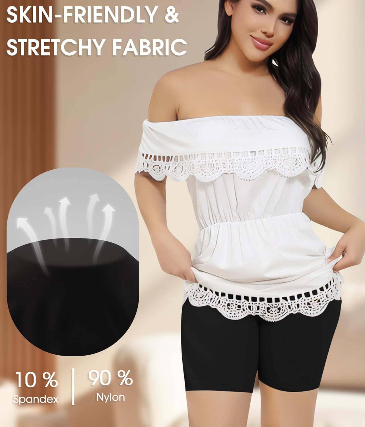 Yeblues Women 3 Pack Seamless Slip Shorts for Under Dress Smooth Boyshorts for Yoga/Bike/Workout Shapewear Shorts - Image 4