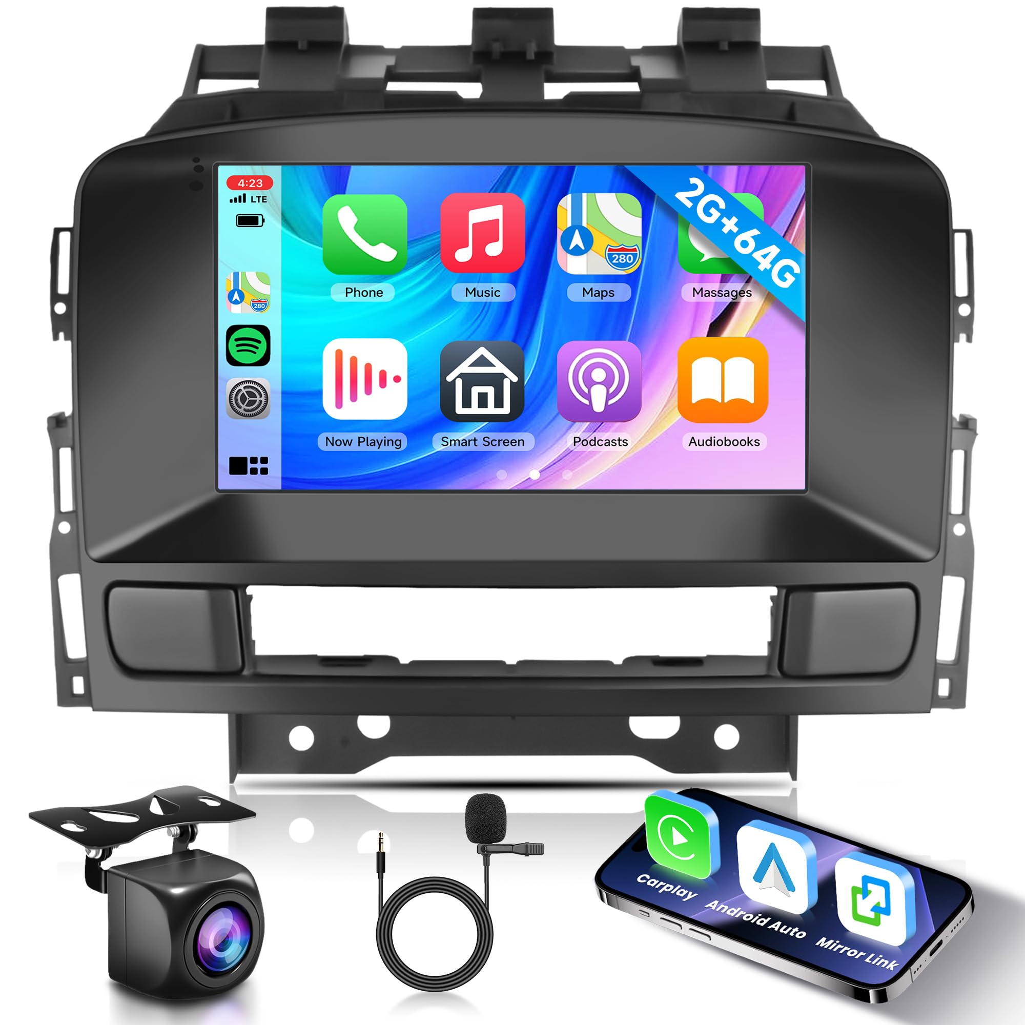 Surakey 2+64G Android 15 Autoradio Compatible Avec Opel Astra J Buick