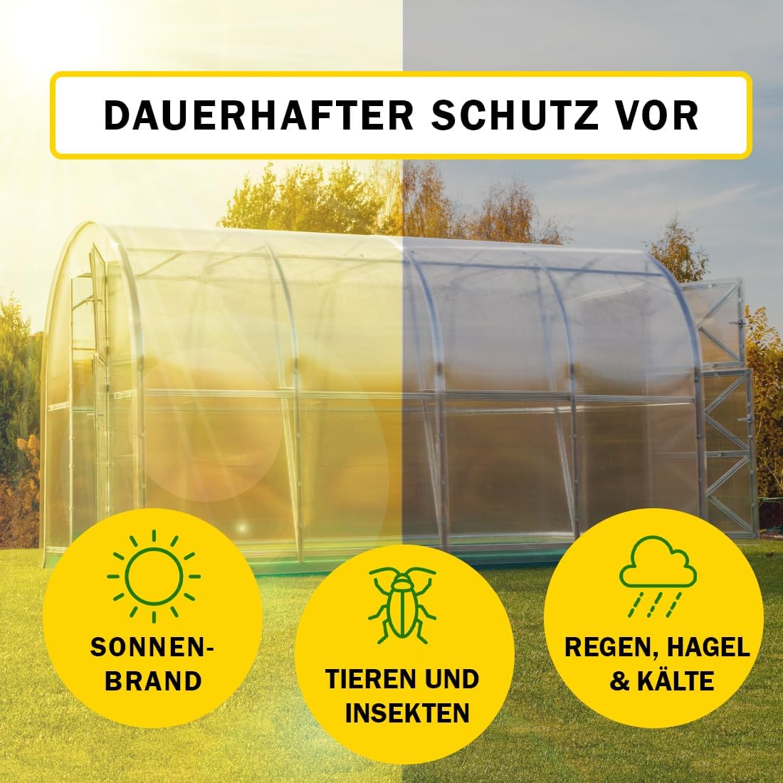 Polycarbonate Greenhouse Walk-in Green House Kit Garden Plants Grow,Large 8x3m Greenhouse with Galvanised Steel Frame Revolving Doors UV Resistant Panels Weatherproof Design Snow Load up to