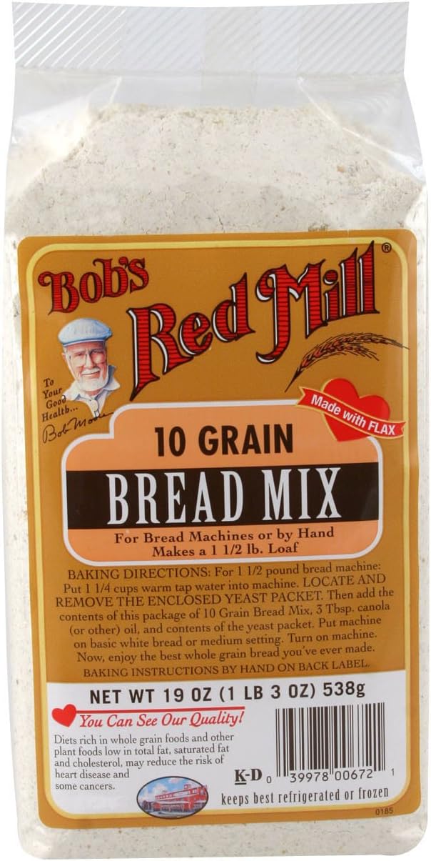 10 Grain Bread Mix, 19 Ounce (Pack of 4)