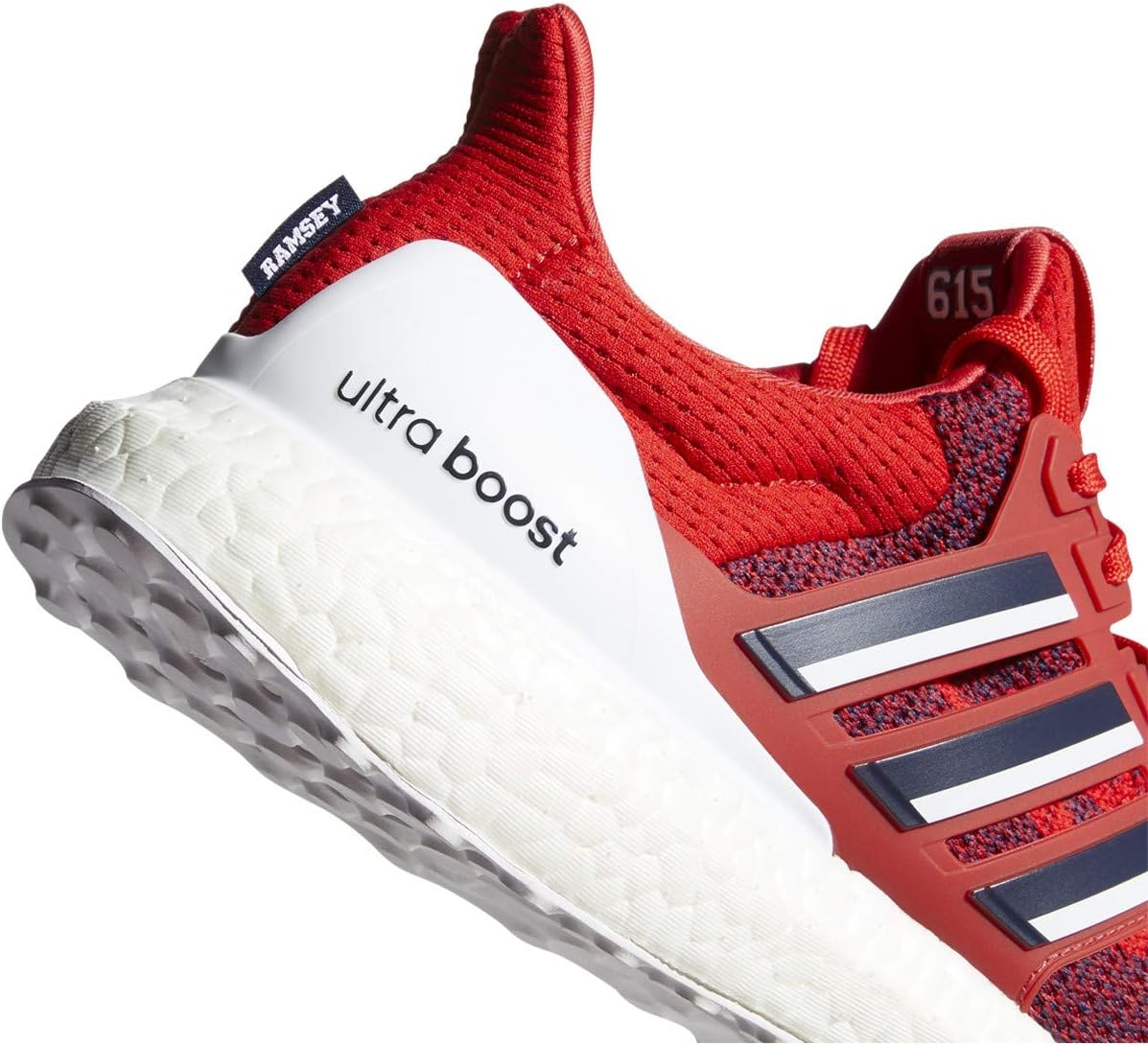 adidas Men's Fluidflow Running Shoe, Scarlet/Team Navy Blue/White, 9