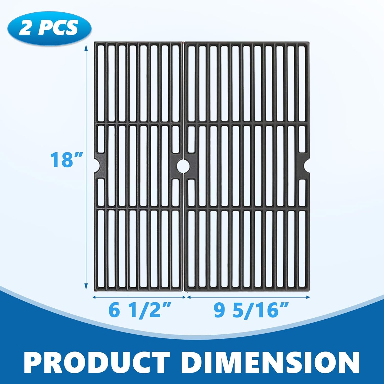 SafBbcue 18 Inch Grill Grates for Charbroil Performance 2 Burner 463625217, 463673519, 463625219, 463673017, G470-0003-W1, G470-0002-W1 G321-0005-W1 Grill Parts, Performance 300 2-Burner Gas Grill
