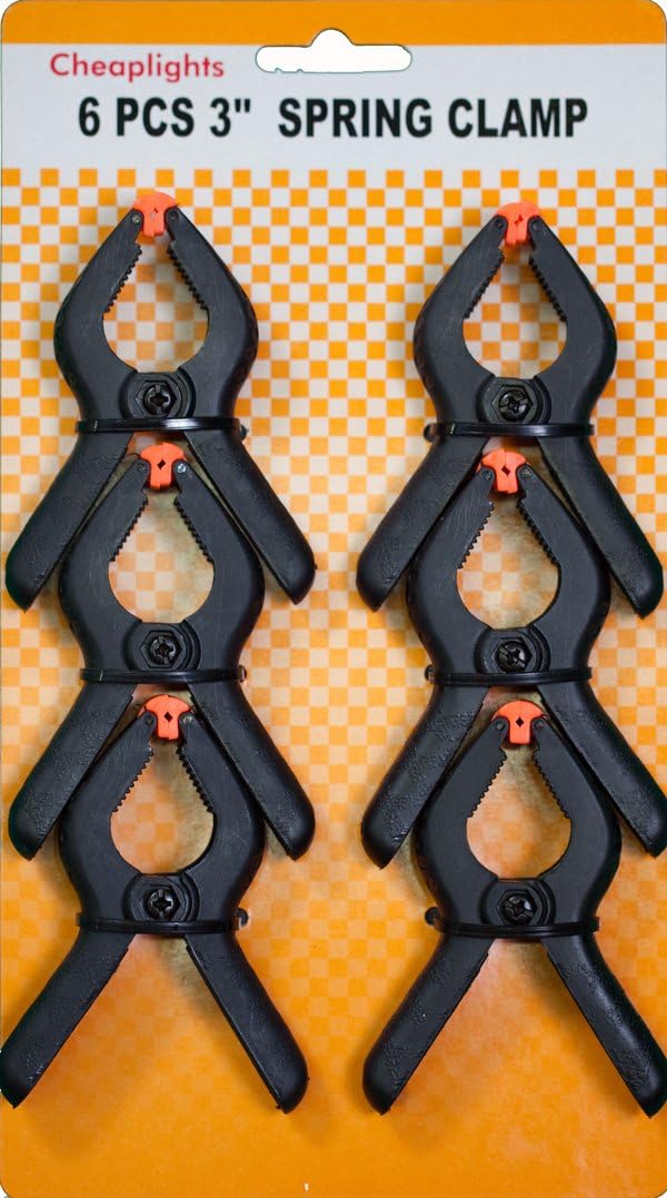 Cheaplights 6 PCS 3.75" Spring Clamps