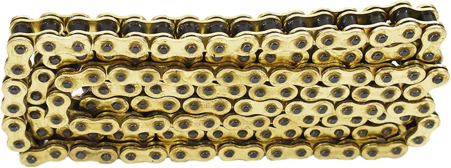 GXYWADY Gold 530 O-Ring Chain 130 Links Motorcycle Drive Chain Replacement for Suzuki Honda
