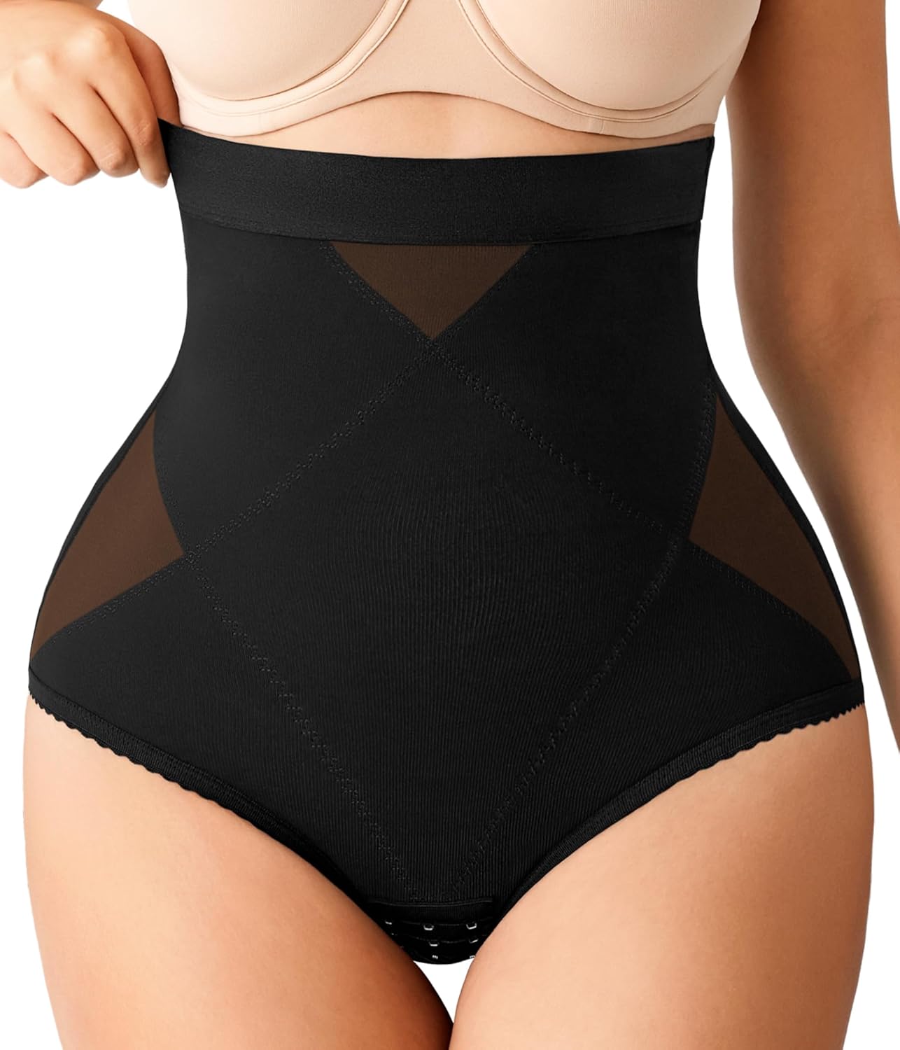 Nebility Tummy Control Shapewear Panties for Women - High-Waist Postpartum Shapewear Brief Body Shaper Girdle Butt Lift
