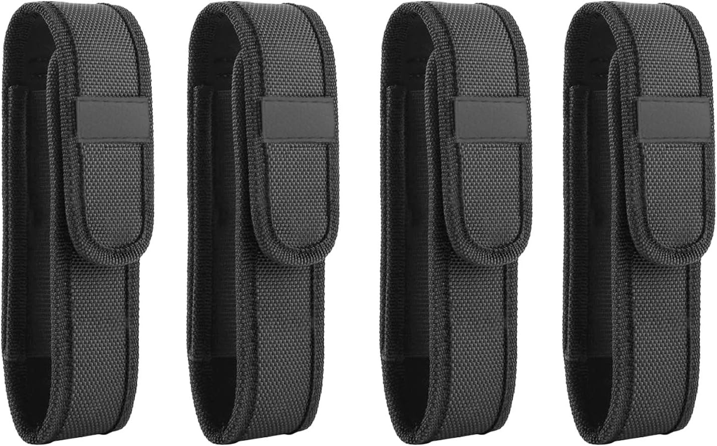- 4-Pack Flashlight Holster Carry Case Holder for 5"-7" Flash Light