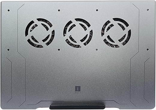 iBall ICEPAD AL3 Aluminium RGB Laptop Cooling Pad, Slim Design, Aluminium Surface, 3 High Speed Fans, 10 RGB Modes, Effective Heat Dissipation,…