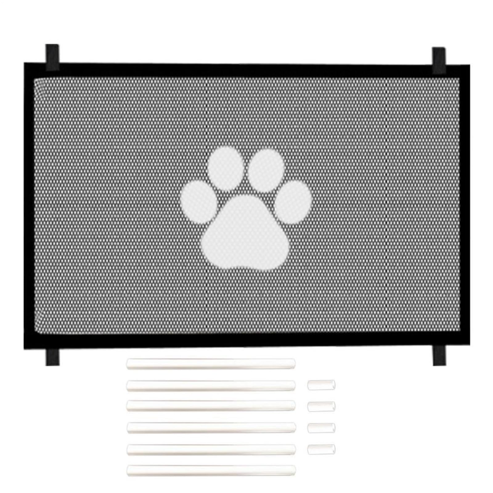 Stair Safety Gate Roll, Retractable Pet Safety Gate Multicolor Multiple Sizes For Stairs Doorways(Black,S)