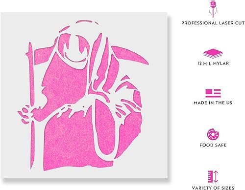 Miniatura 2 de Plantilla de Death Banksy - Graffiti de Banksy, impresiones de Banksy, plantilla de muerte, arte de graffiti, arte de pared de Banksy