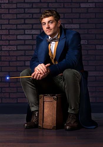 Miniatura 3 de Fantastic Beasts - Chaqueta de tritón para hombre, abrigo azul de Harry Potter, disfraz de Halloween