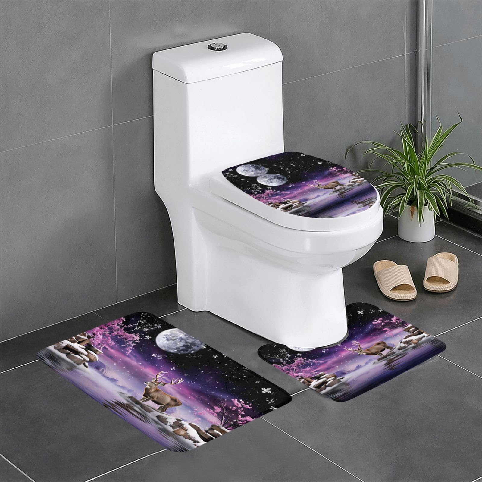 Tapis de salle de bain antidérapants WHJDPP contre le sol froid et humide