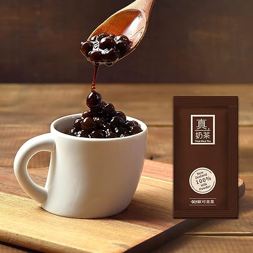 Miniatura 10 de OKTEA Bubble Pearl - Kit de té con leche matcha  100% té japonés, leche de Nueva Zelanda, tapioca sin conservantes, sirve caliente o helado, caja