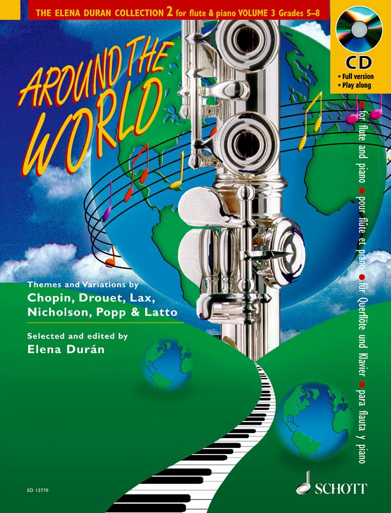 Recueil Tour du monde Vol.3 flûte traversière piano repertoire morceaux