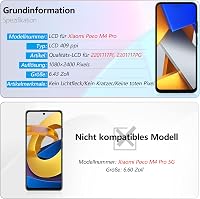 RongZy Xiaomi Poco M4 Pro 4G LCD Kijelző Csere - Érintőképernyős Digitalizáló Kerettel, Szerszámokkal, Fekete - Telefon Javító Készlet 3