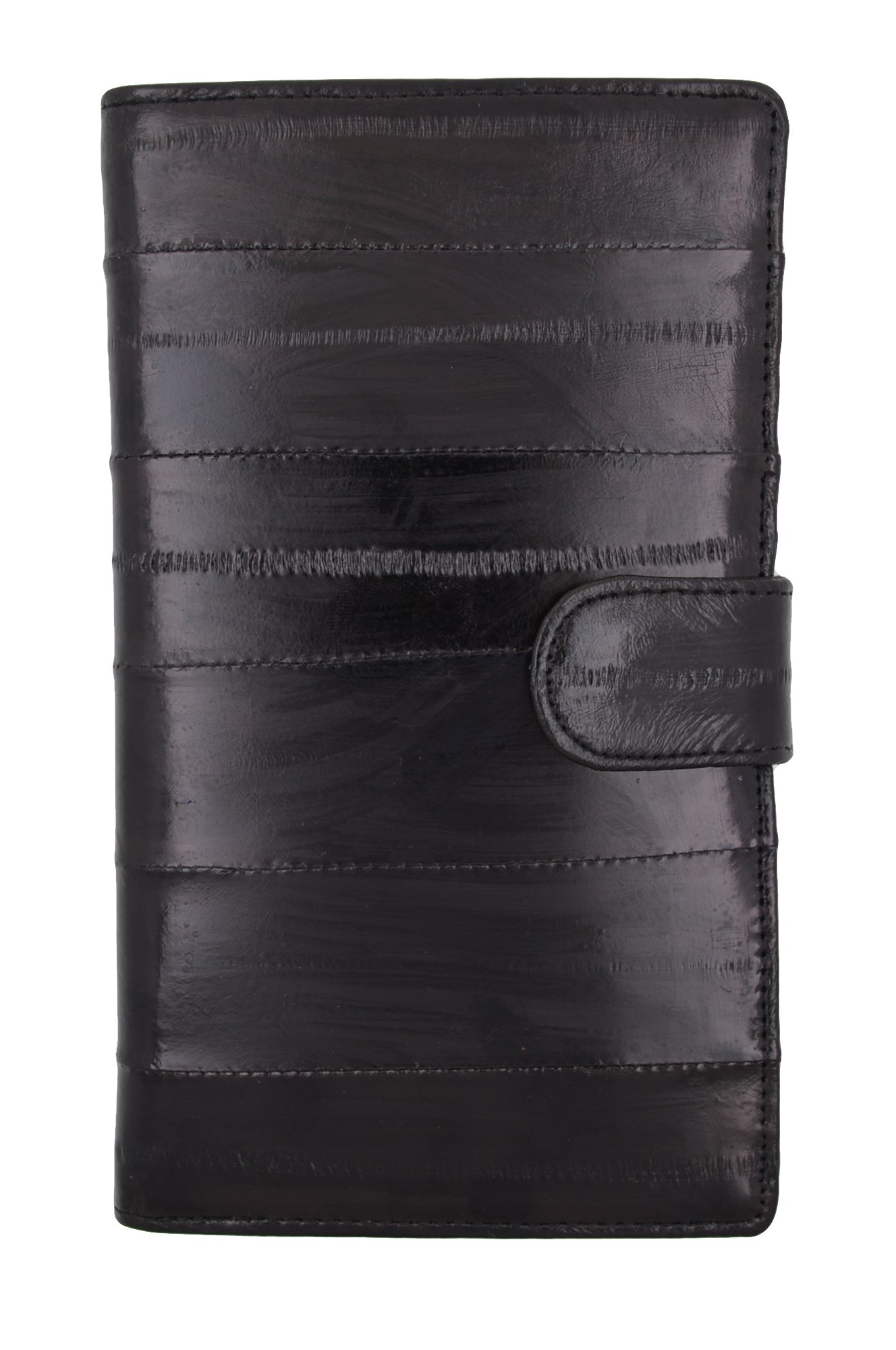 Marshal New Eel Skin Leather Credit Card Holder Wallet 19 Card Slots & 1 ID Window With Snap