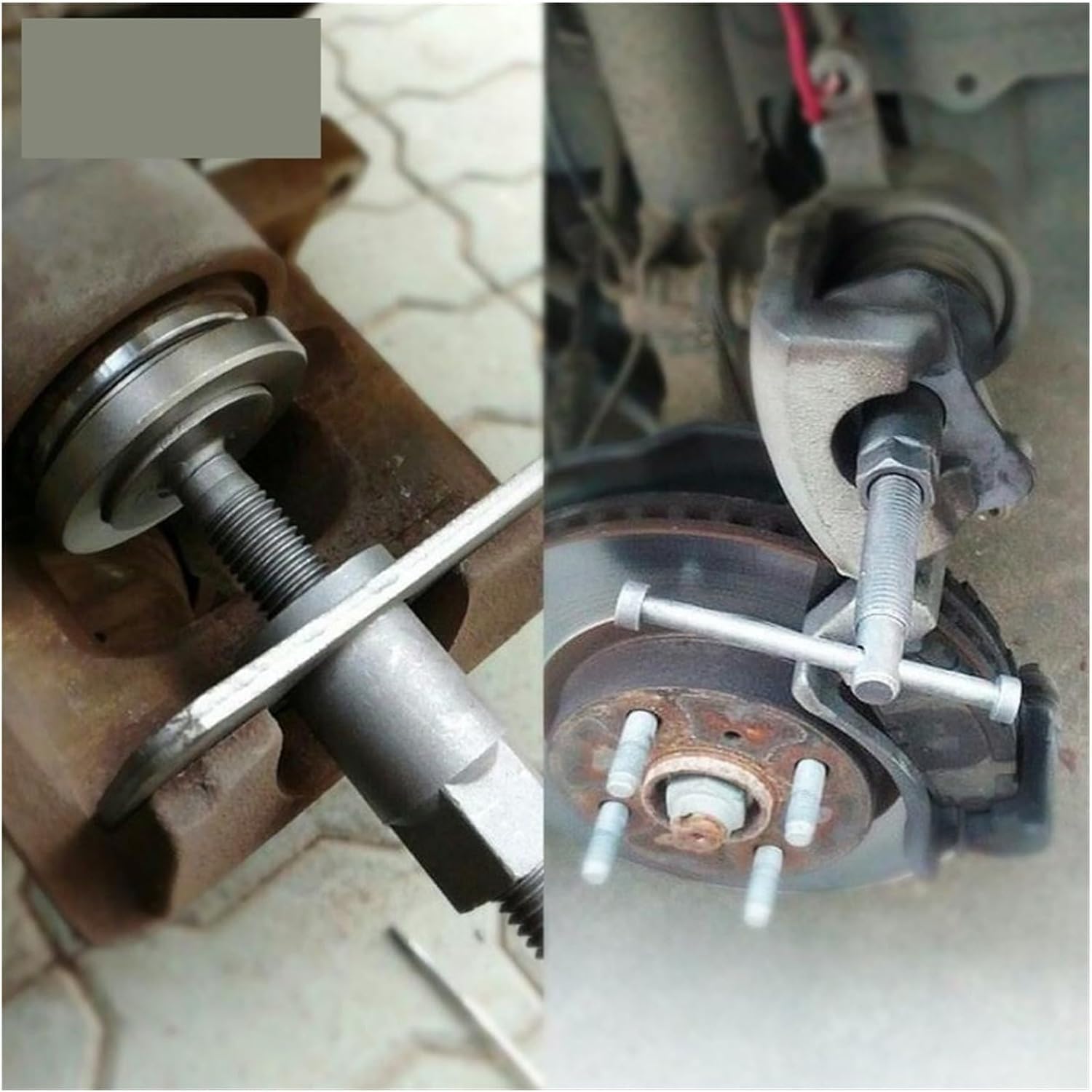Outils de réparation Ensembles d'outils à main 22 pièces Étrier de frein à disque de voiture universel Kit d'outils d'essorage de piston de frein arrière pour la plupart des automobiles Réparation d