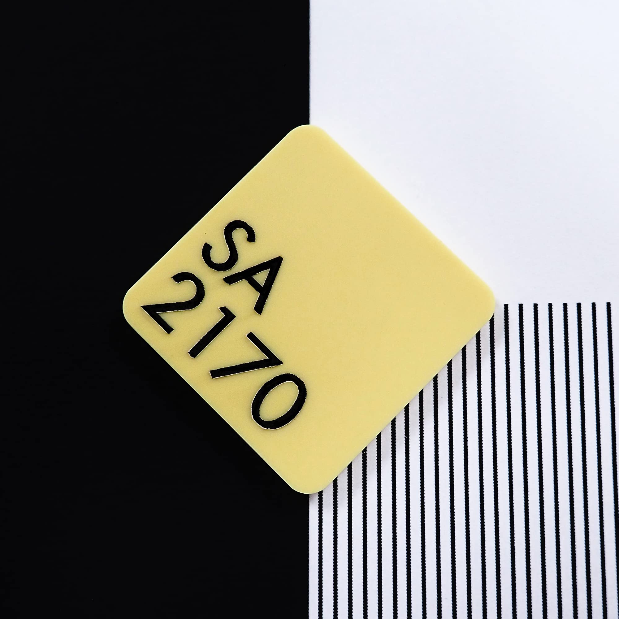 Lemon Bonbon Sweet Pastels 3mm Thick Cast Acrylic Sheet | Dreamy Colours for Laser Cutting, Jewellery & Crafts | Protective Film | 600x500mm