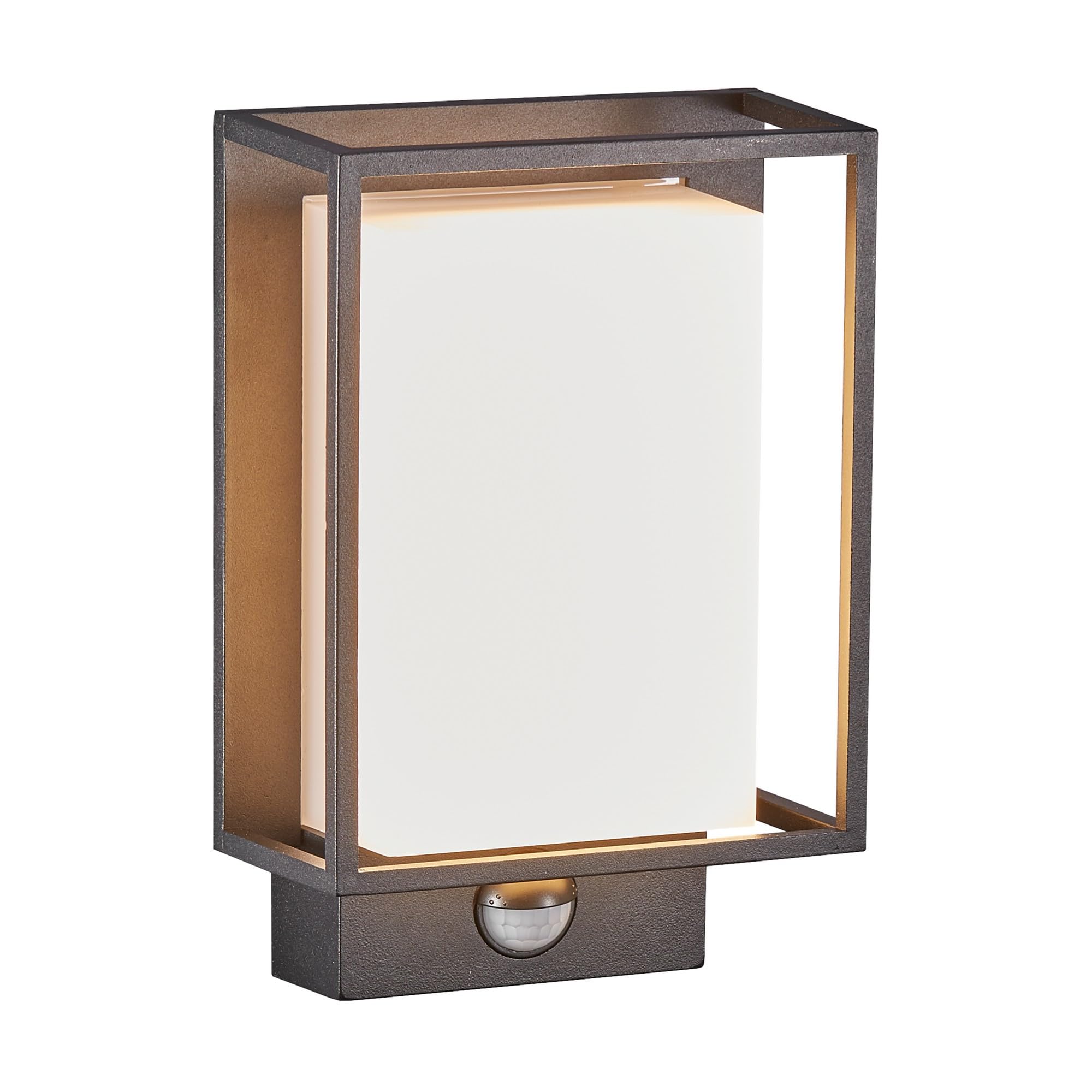 Nordlux Nestor Wall Light Black - Modern Minimalist Design - Integrated LED - Motion Sensor - Aluminium