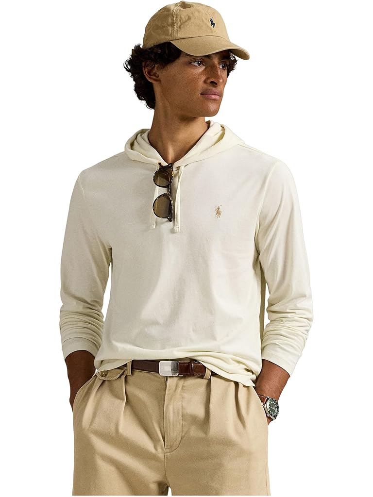 Bone Polo Ralph Lauren Jersey Hooded T-Shirt