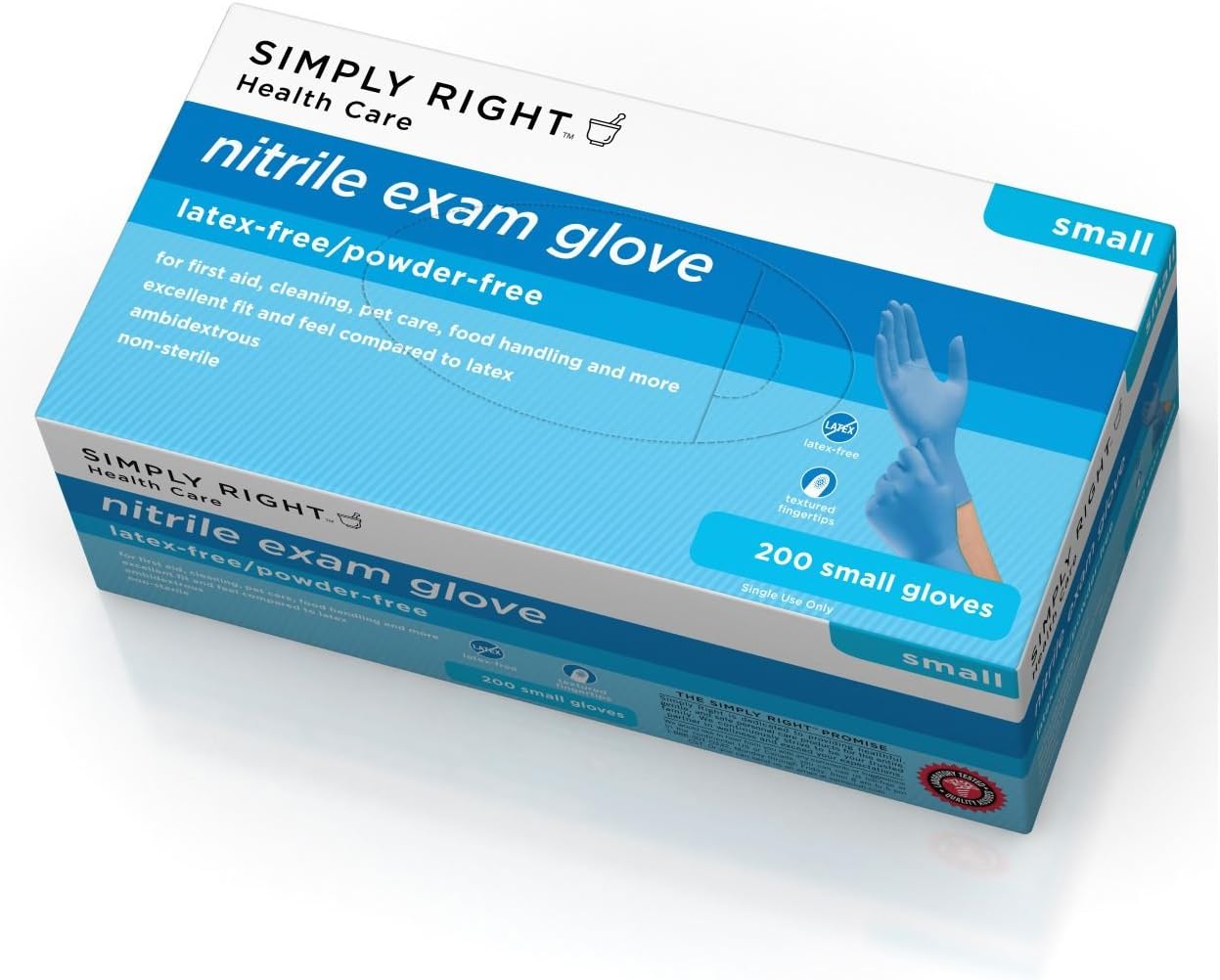 Simply Right Latex Free Gloves - Small - 200 ct.
