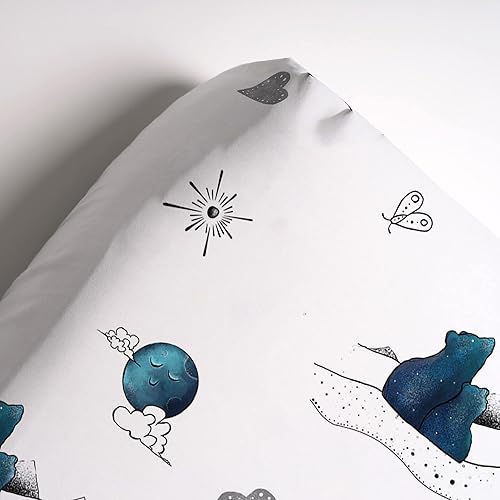 Miniatura 7 de JumpOff Jo - Paquete de 2 sábanas bajeras para cuna, súper suaves, transpirables, 100% algodón, para colchones estándar de cuna y camas infantiles,