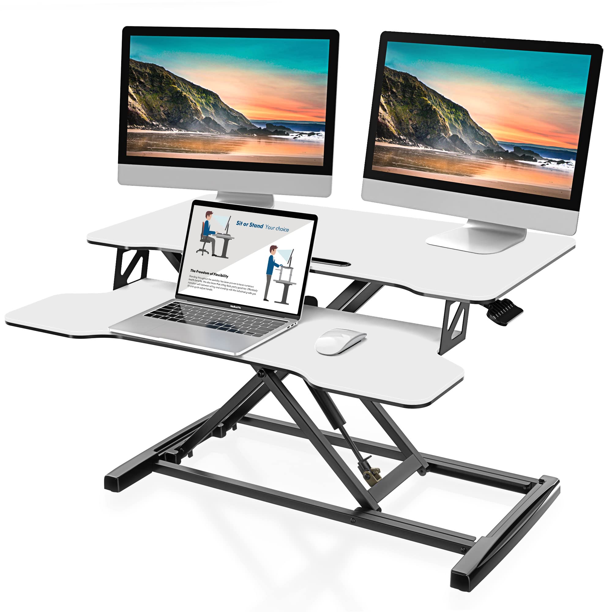 Buy FITUEYES Standing Desk Converter 91.5cm Height Adjustable Sit Stand