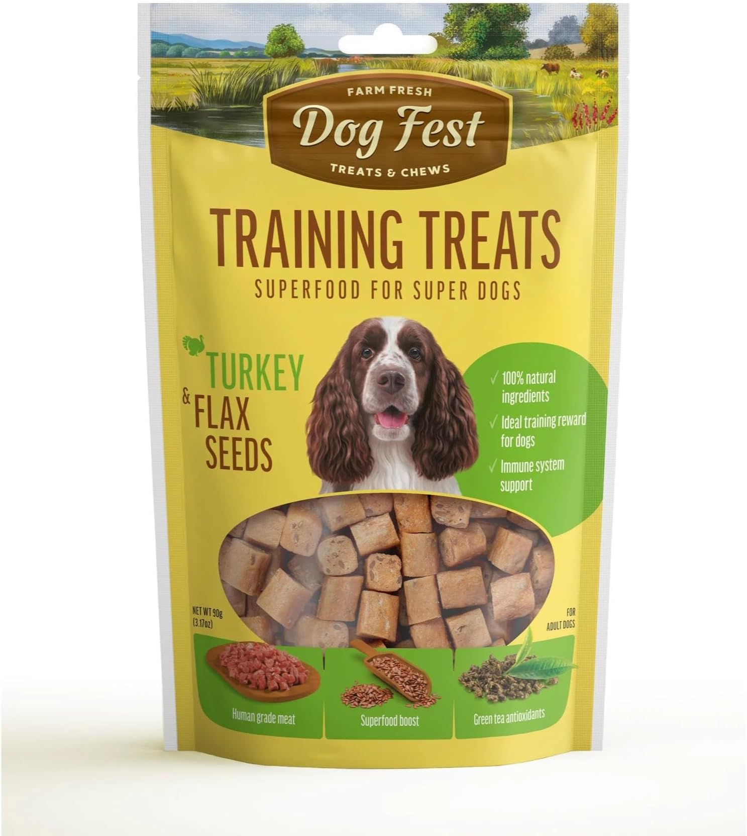 Training Treats Turkey & Flax Seeds 90g