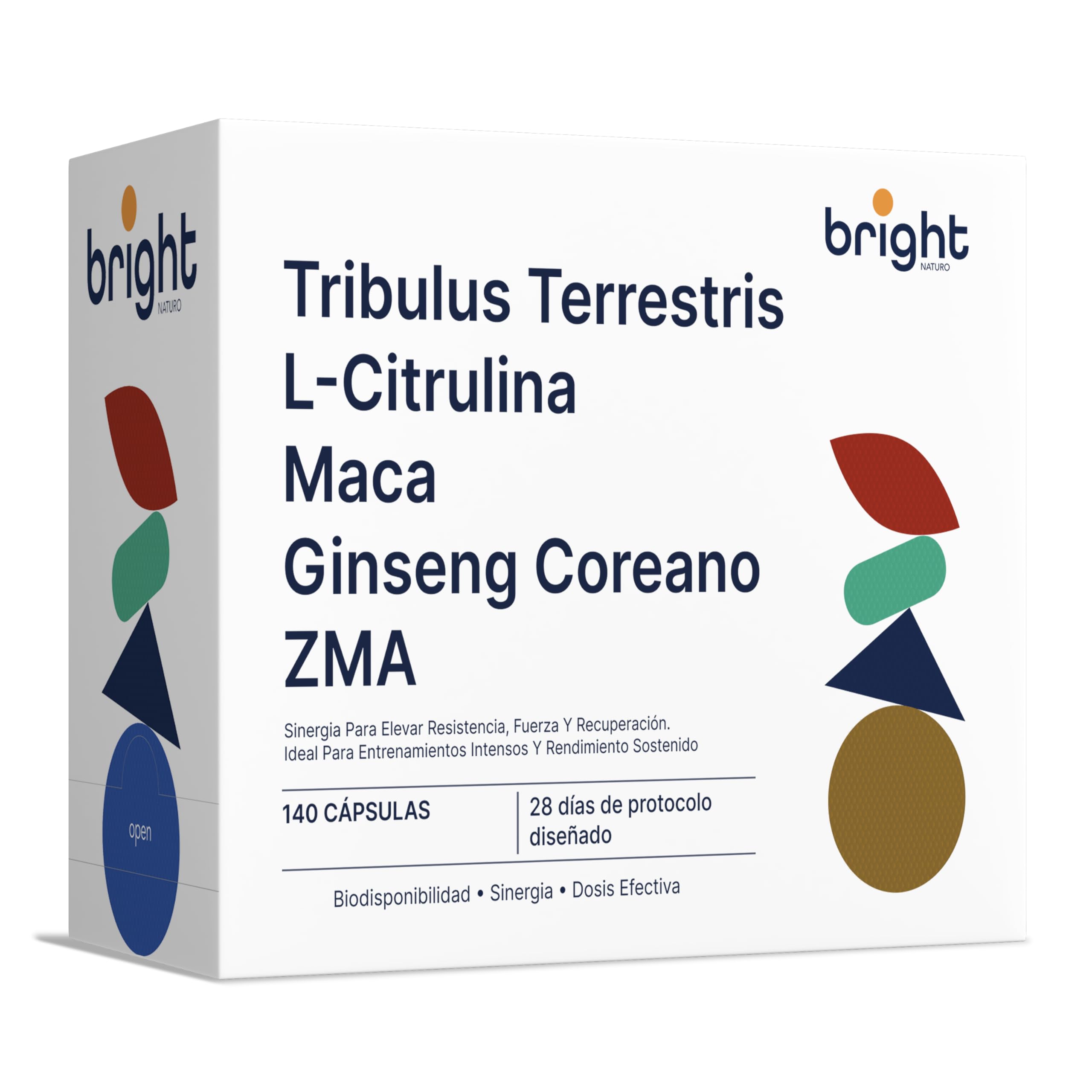 Tribulus terrestris ZMA Maca Ginseng Arginina Formula Completa 28 Dosis