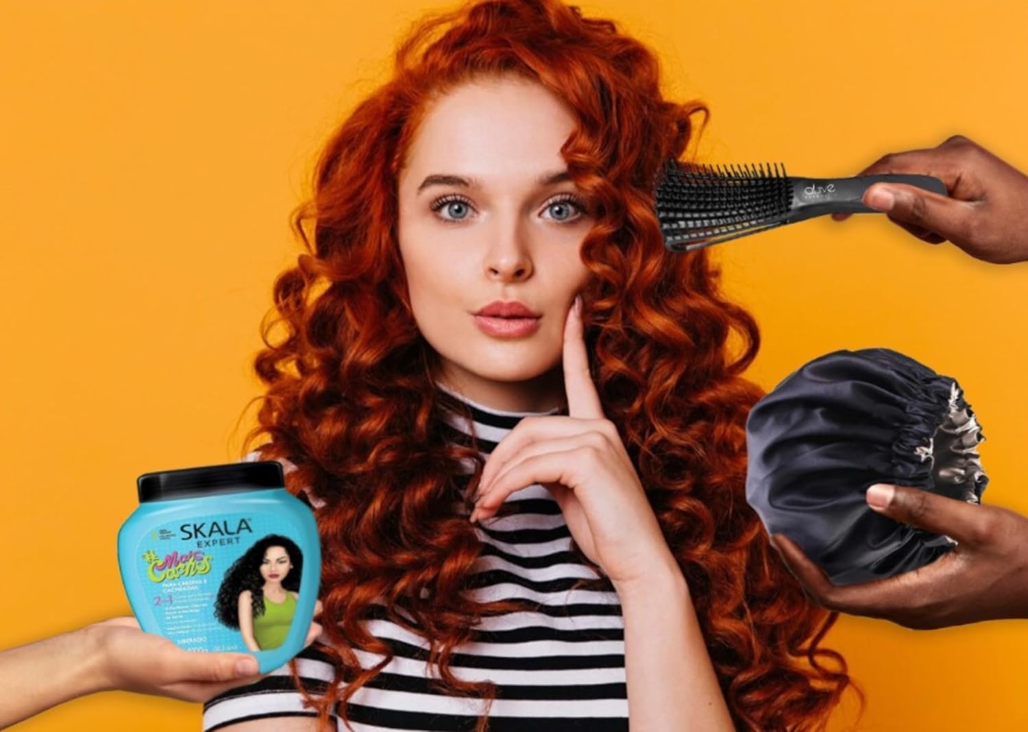 Paquete rizado Skala de rizos perfectos con cepillo desenredante y ...