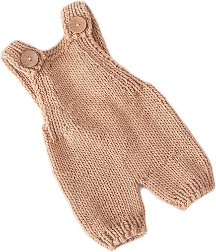 Zeroest Accesorios de fotografía para bebé, traje de sesión de fotos para niño y niña, disfraz de ganchillo para recién nacido, ropa de punto para