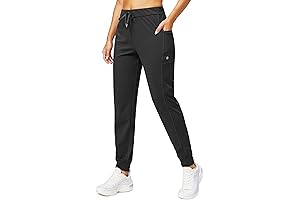 G Gradual Women's Joggers Pants with Zipper Pockets