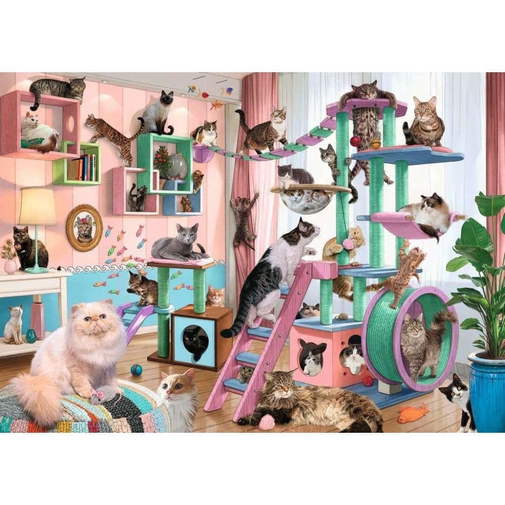 Ravensburger Cat Tree Heaven 1000 Piece Jigsaw Puzzle for Adults - 12000875 - Handcrafted Tooling, Made in Germany, Every Piece Fits Together Perfectly - Image 2