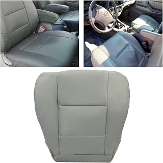 ECOTRIC シートカバー 2000-2007 トヨタ タンドラ 運転席側 セコイア 人工レザー グレー ボトムシートカバー