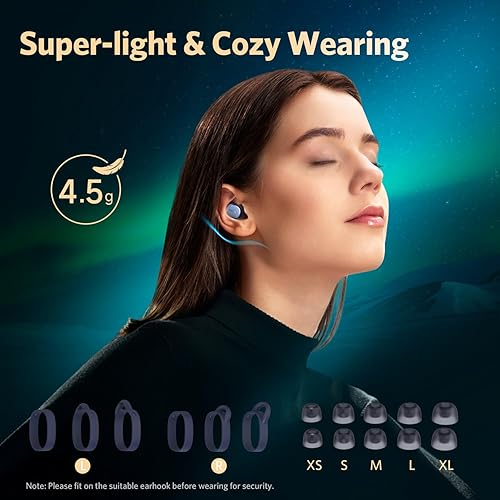 Miniatura 4 de EarFun Free Pro 3 Noise Cancelling Wireless Earbuds, Hi-Res Sound, Snapdragon Sound with Qualcomm aptX Adaptive, 6 Mics ENC, Bluetooth 5.3 Earbuds,