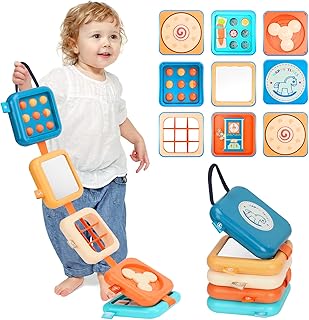 واتميد لوح مشغول للاطفال بعمر سنة واحدة، العاب سفر للاطفال بعمر 1-3 سنوات، مكعب مونتيسوري مشغول، هدايا العاب للاولاد والبنات بعمر سنة واحدة