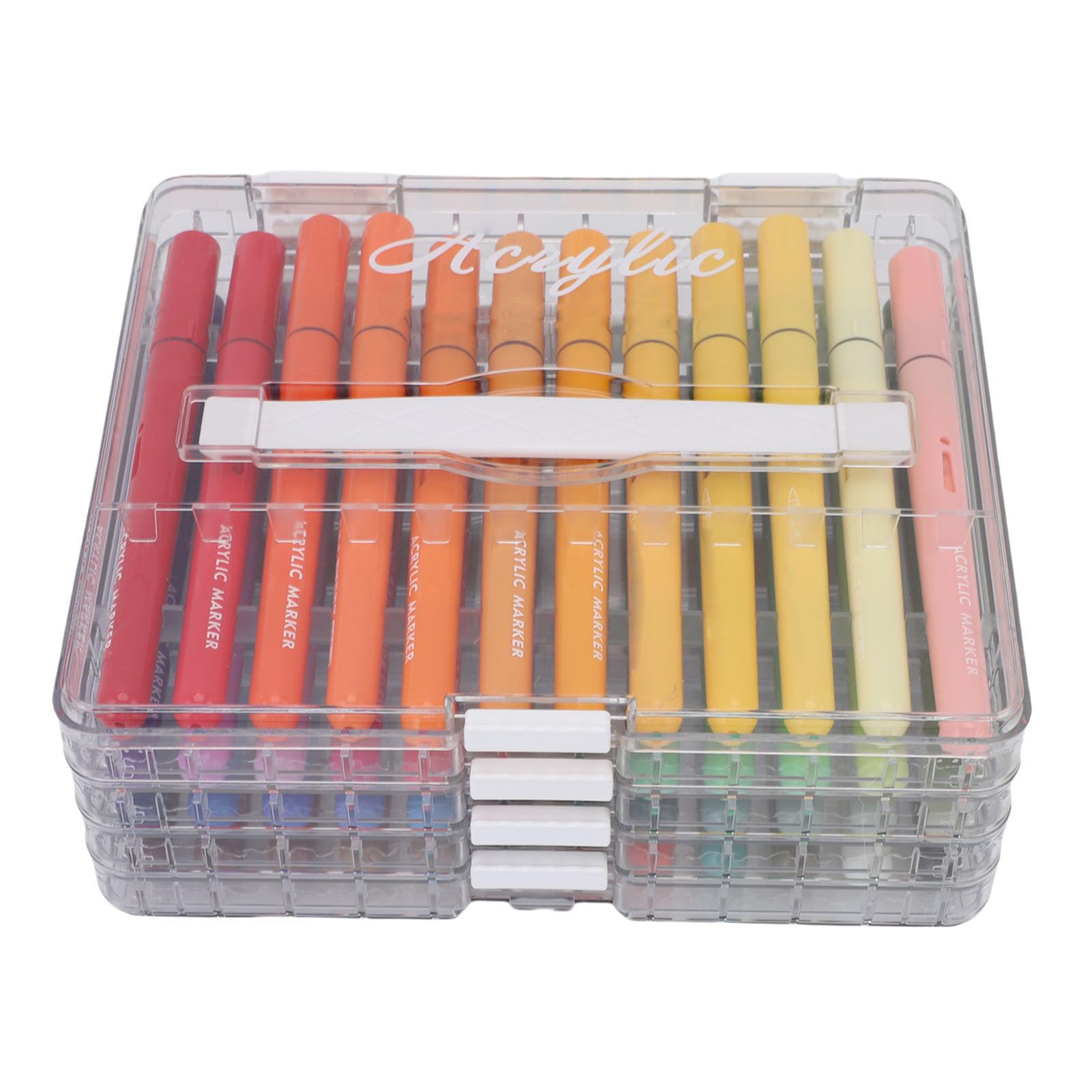 ANGGREK Acrylfarbe Marker Set, 48 Farben, Direktflüssigkeit