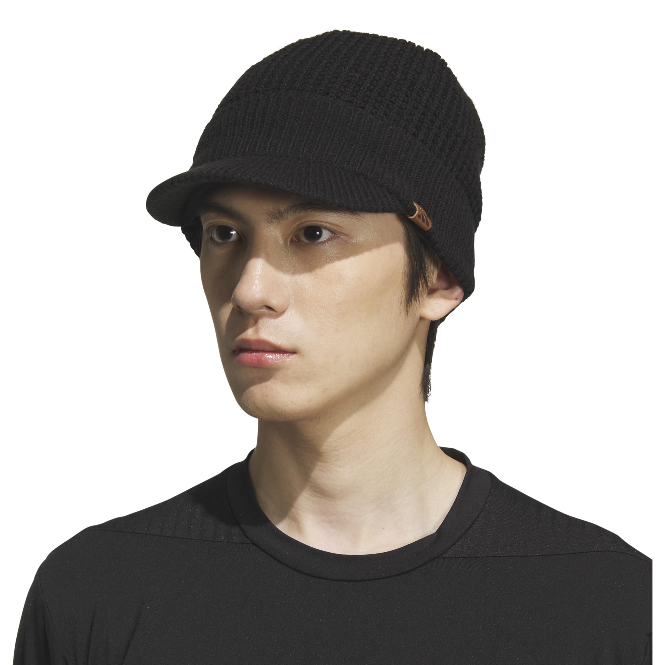 adidas Griggs Knit Brimmer Standard Fit Beanie Warm Fleece Lined Winter Style with Visor - Gorro para Clima frío Hombre