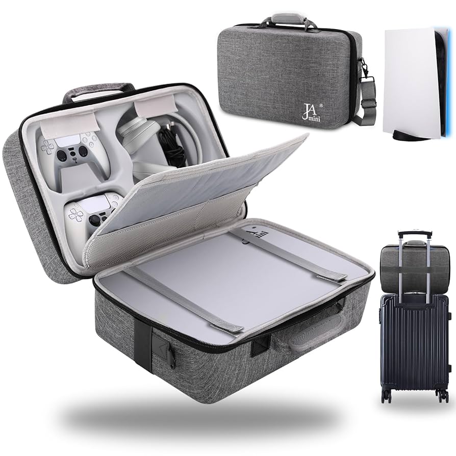 Amazon.com: Hard Shell Carrying Case for PS5, PS5 Pro