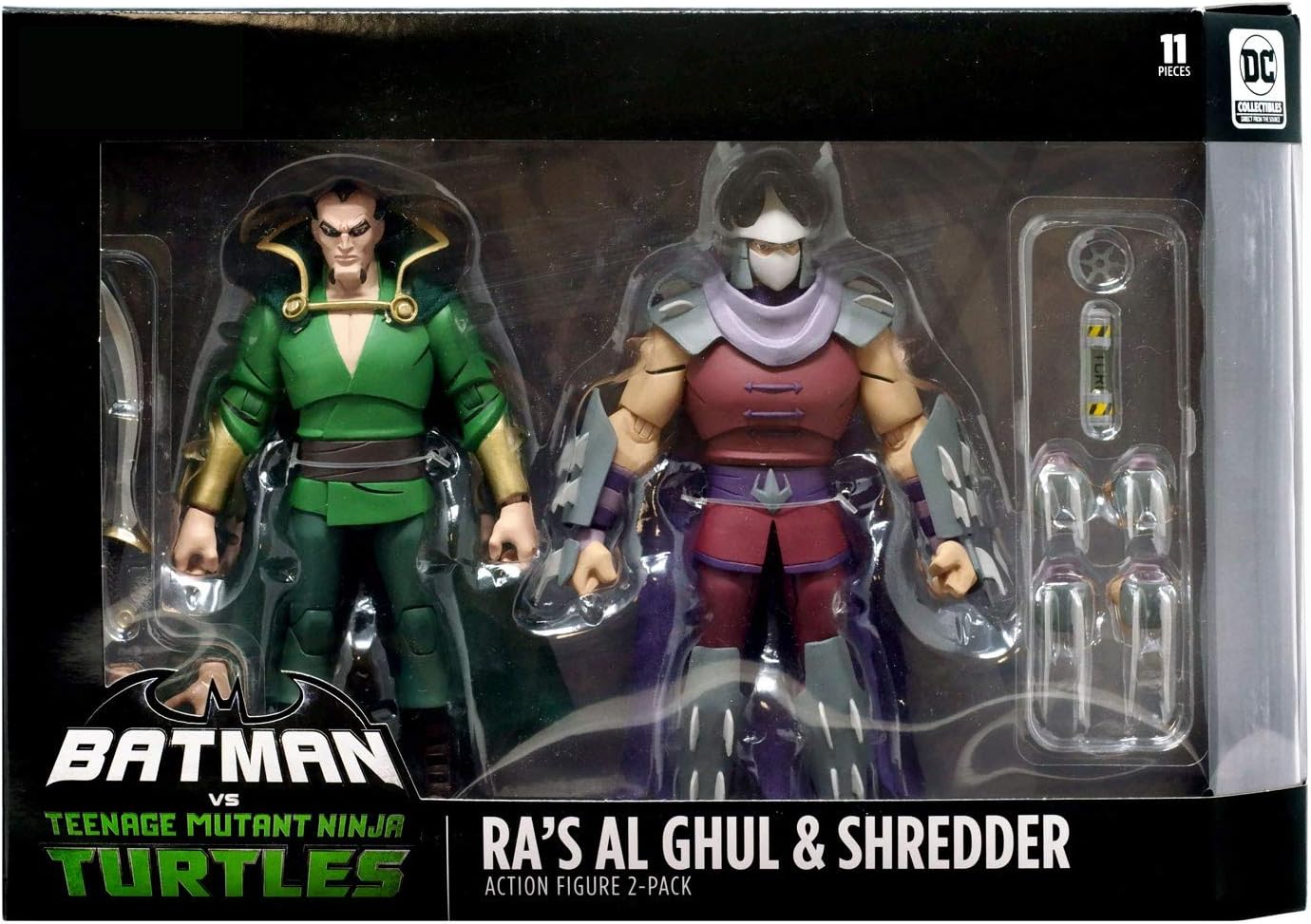 Batman Vs Teenage Mutant Ninja Turtles - Ra's Al Ghul & Shredder Figure 2 Pack Exclusive