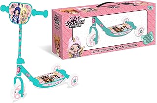نا!نا!نا! سكوتر بـ3 عجلات من سربرايز لون بينك - ازرق هيكل يحتوي على سبيكة صلب طفل صغير نا!
