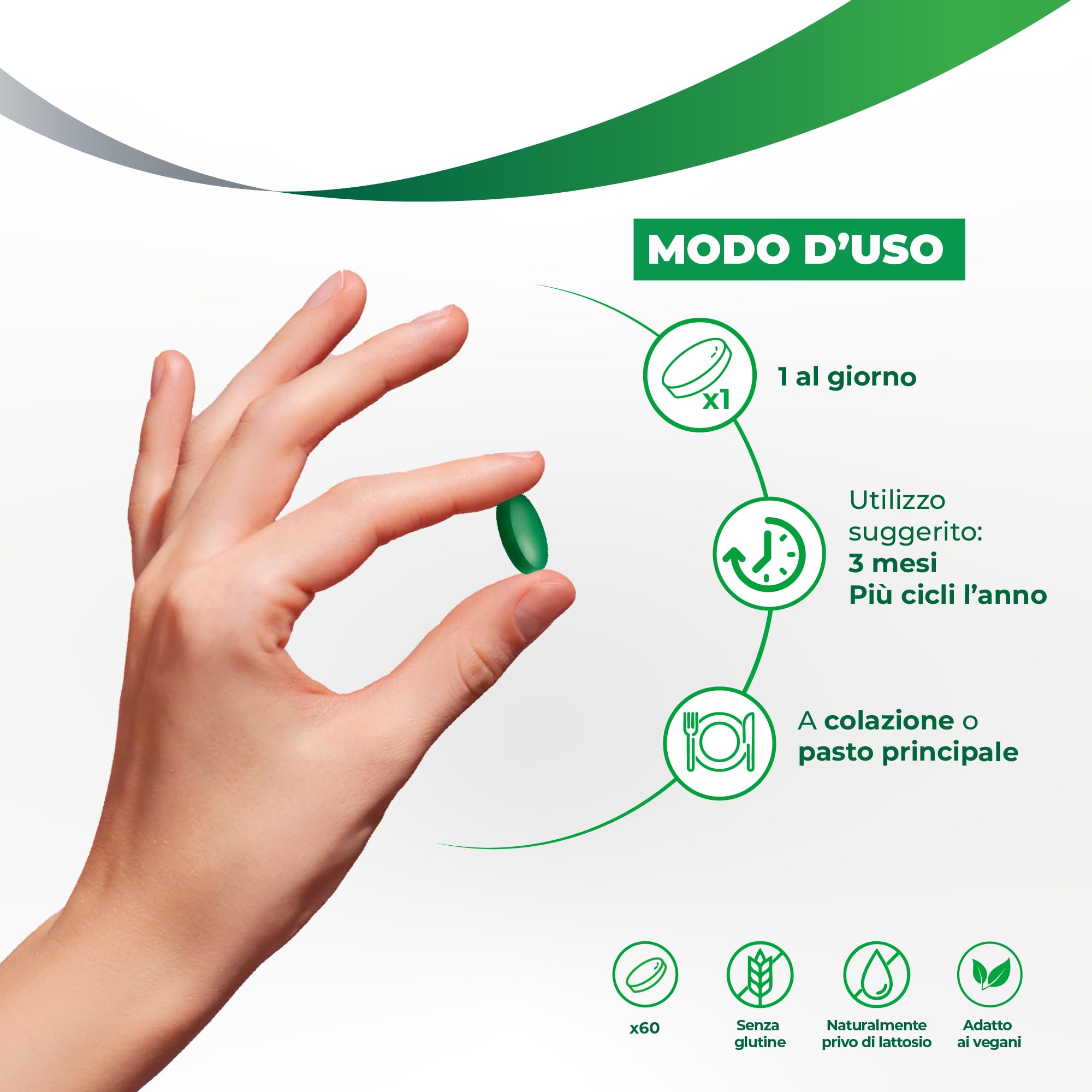 Bioscalin TOTAL•CARE Integratore Alimentare con Attivi Naturali, per Capelli, Cute e Unghie più Forti, per Donna e Uomo, Senza Glutine, 60 Compresse