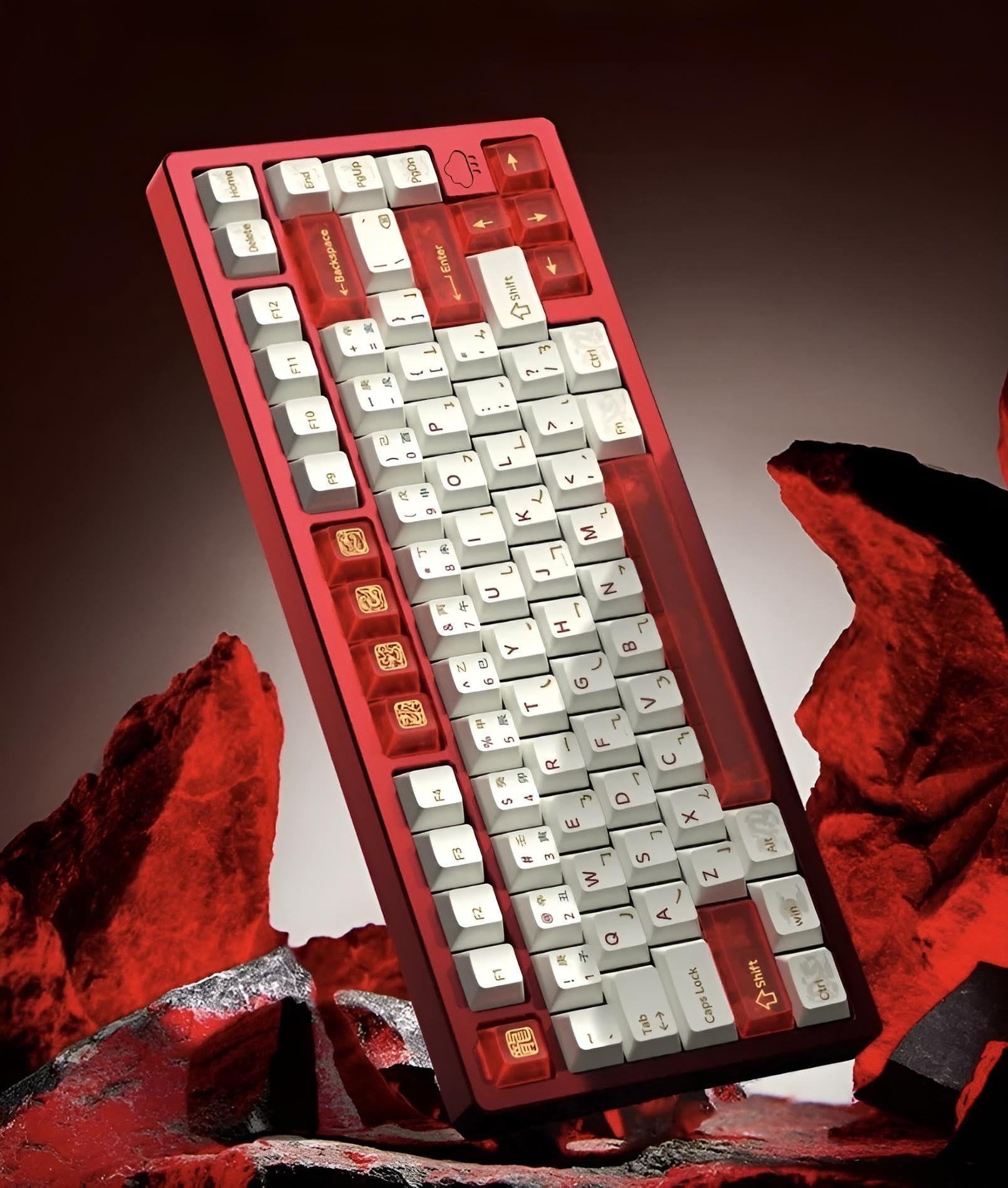 Amazon | 【限定カラー】WOBKEY RAINY 75 RT ドラゴンレッド ラピッド